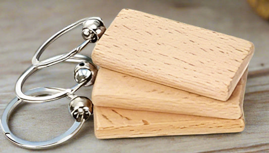 Keychain/wood/pre-made