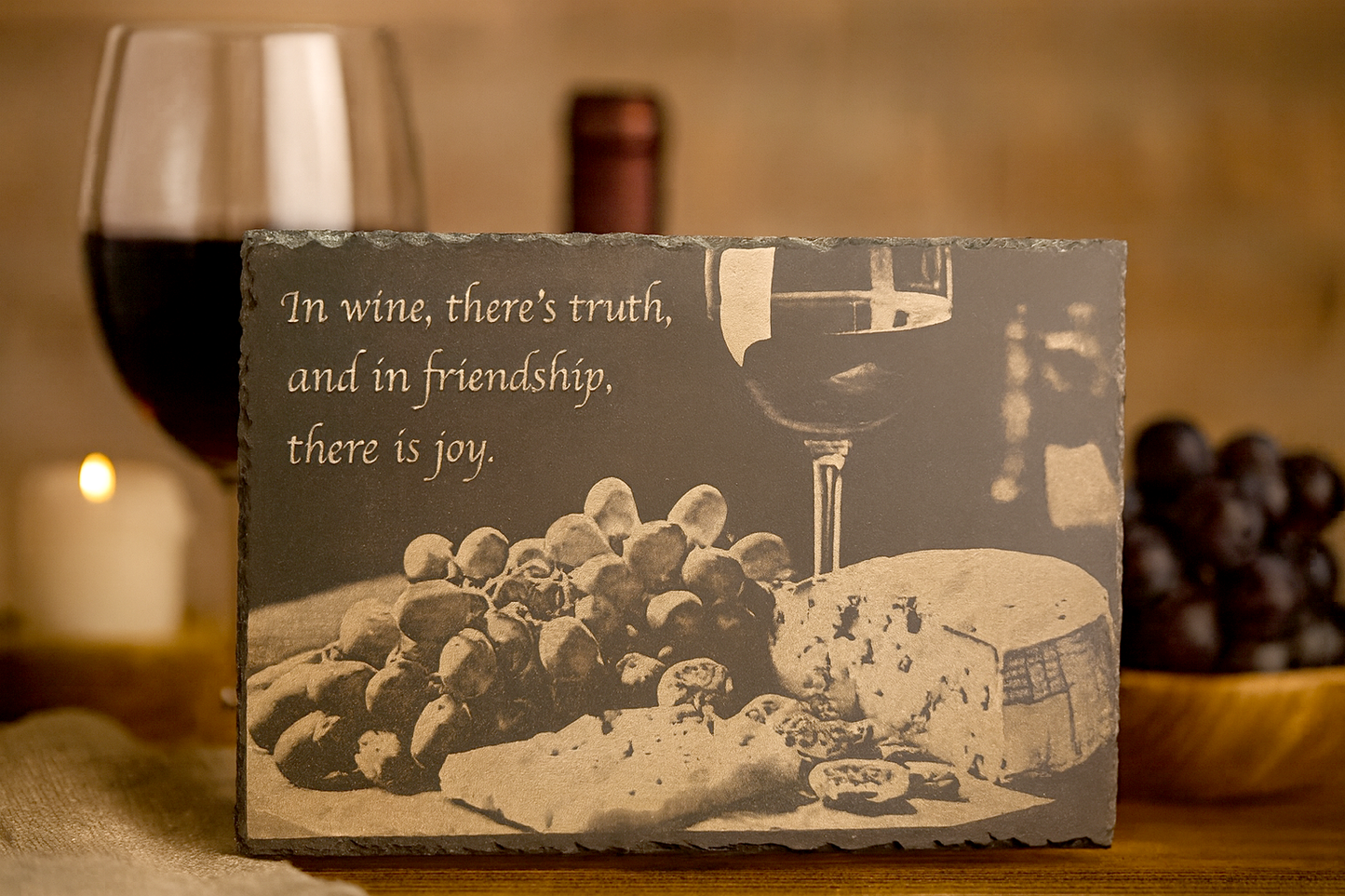 Slate Snack board - Friends