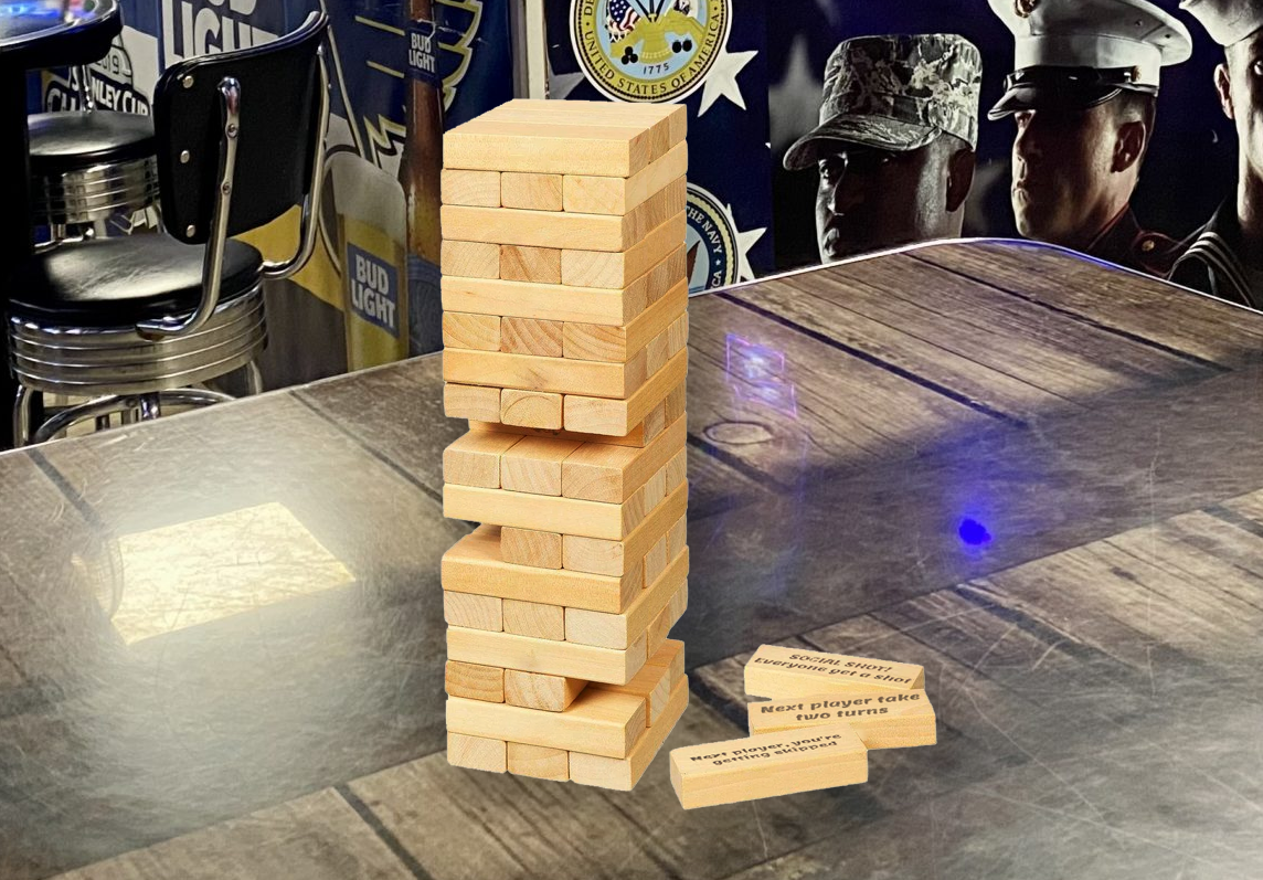 Tower Tumble Party Game - Adult Beverage Edition
