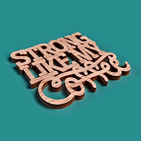 Acacia Wood Coaster  Set - Set of 4