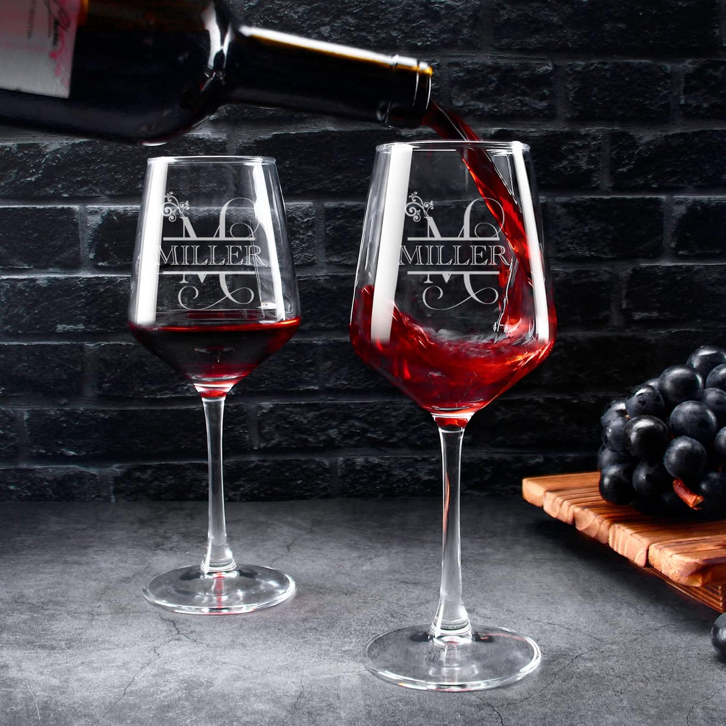 Custom Engraved Wine Glass (set of 4)